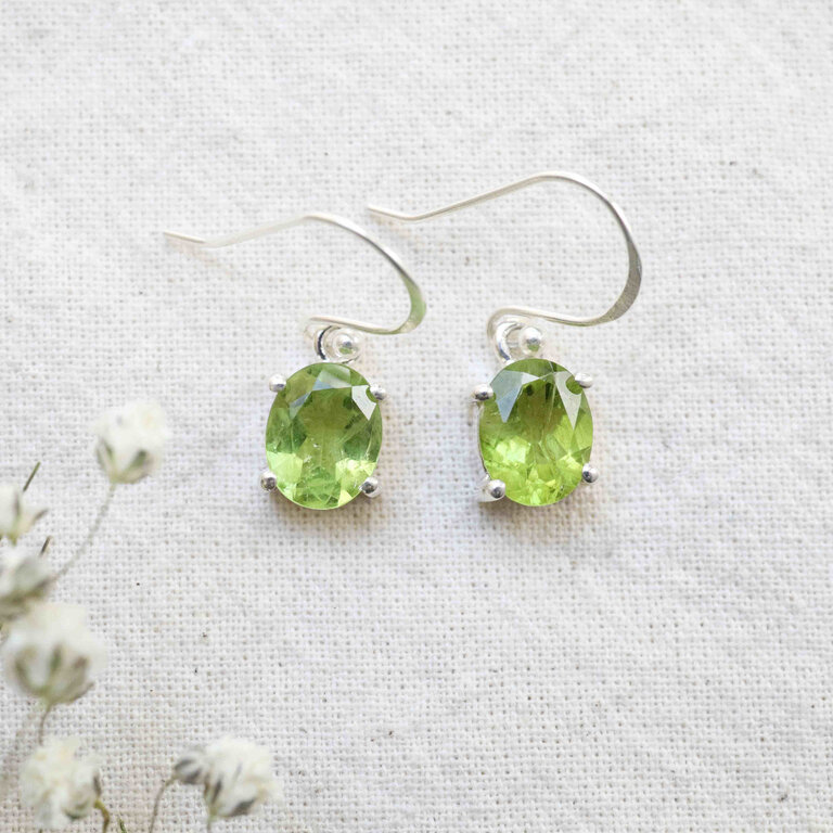 Peridot Earrings - Ovale