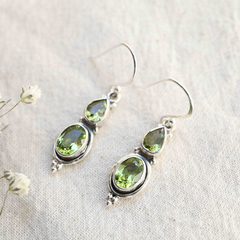 Peridot Earrings - Theia