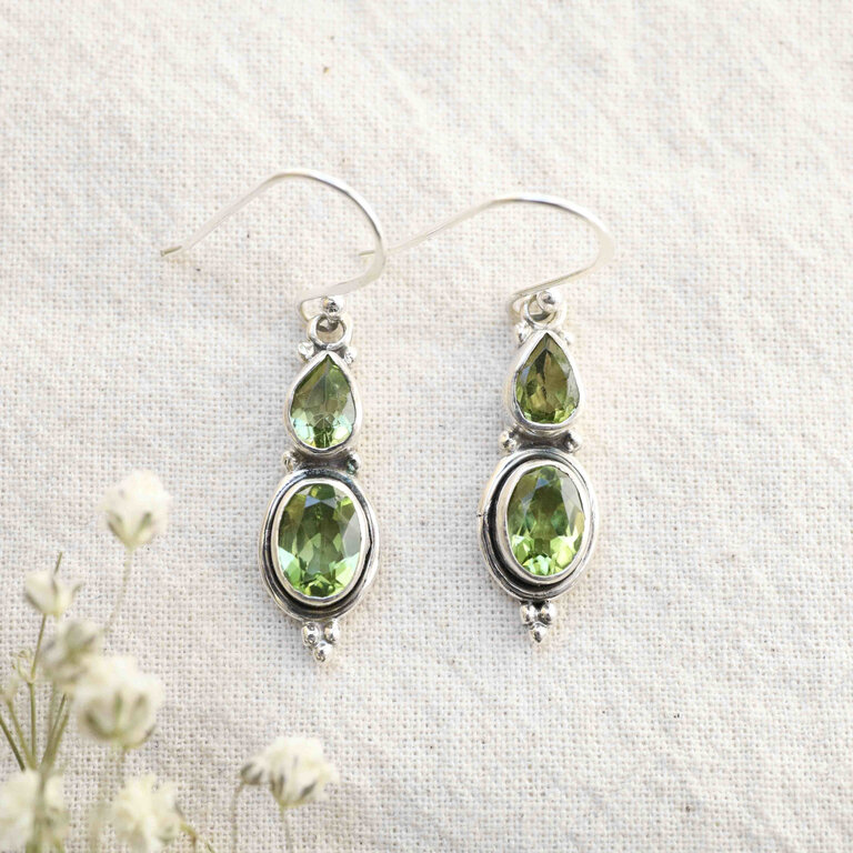 Peridot Earrings - Theia