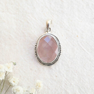 Pendentif Quartz rose - Amour