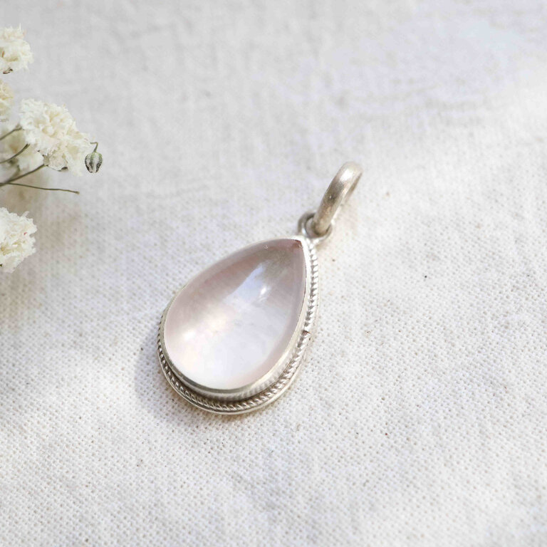 Pendentif Quartz rose - Joie