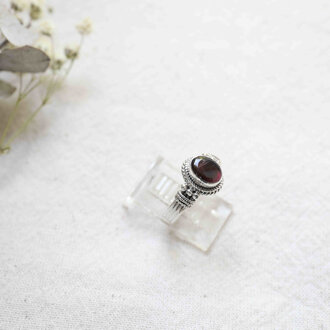 Bague Grenat - Zamia Bague Grenat - Zamia