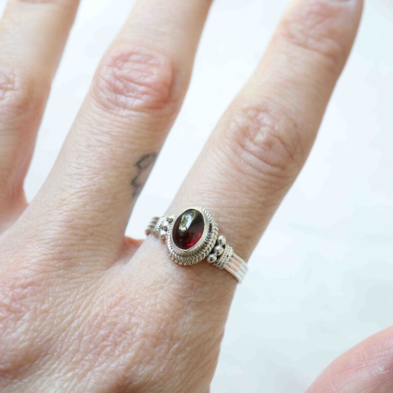 Bague Grenat - Zamia