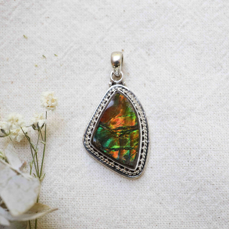Pendentif Ammolite - Boréal