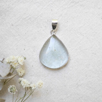 Pendentif Topaze bleue - Goutte