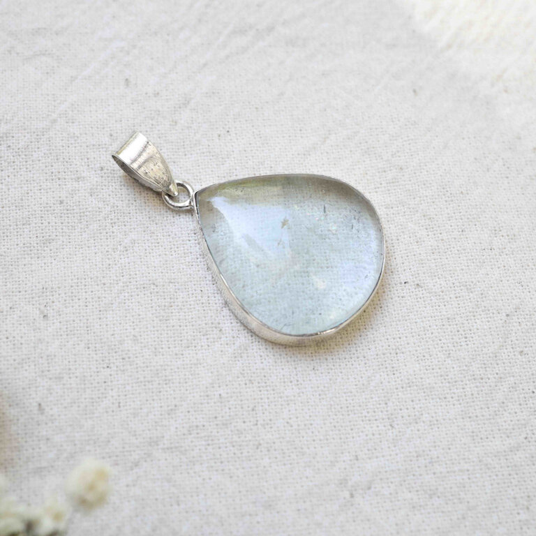 Pendentif Topaze bleue - Goutte