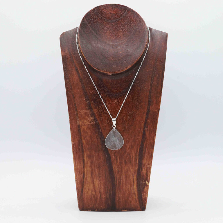 Blue Topaz Pendant - Goutte