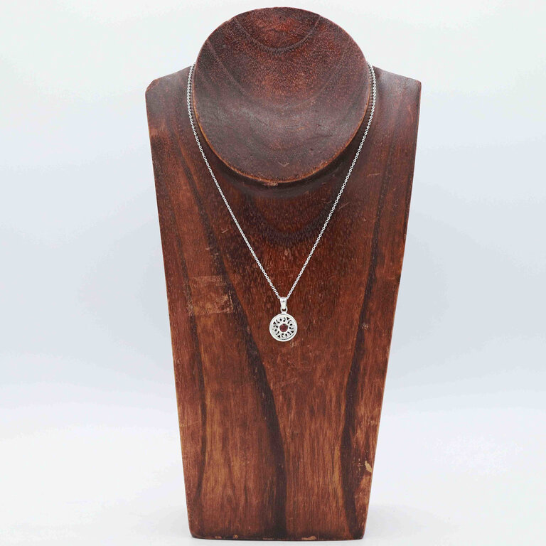 Garnet Pendant - Zinnia