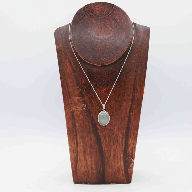 Aquamarine Pendant - Ovale