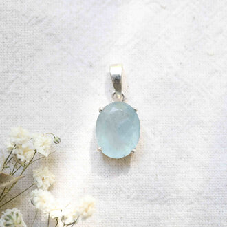 Aquamarine Pendant - Facetté