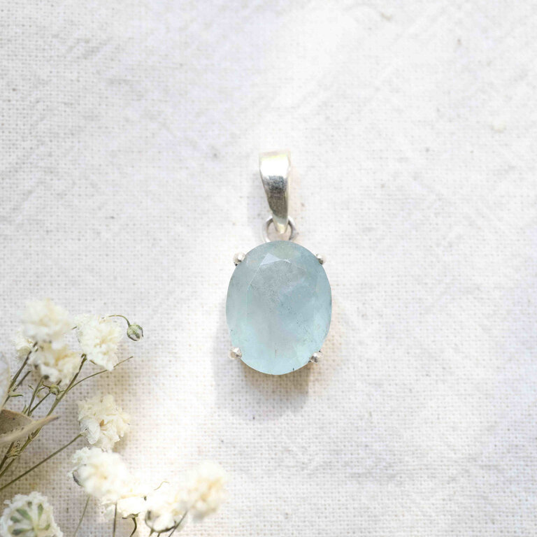 Aquamarine Pendant - Facetté