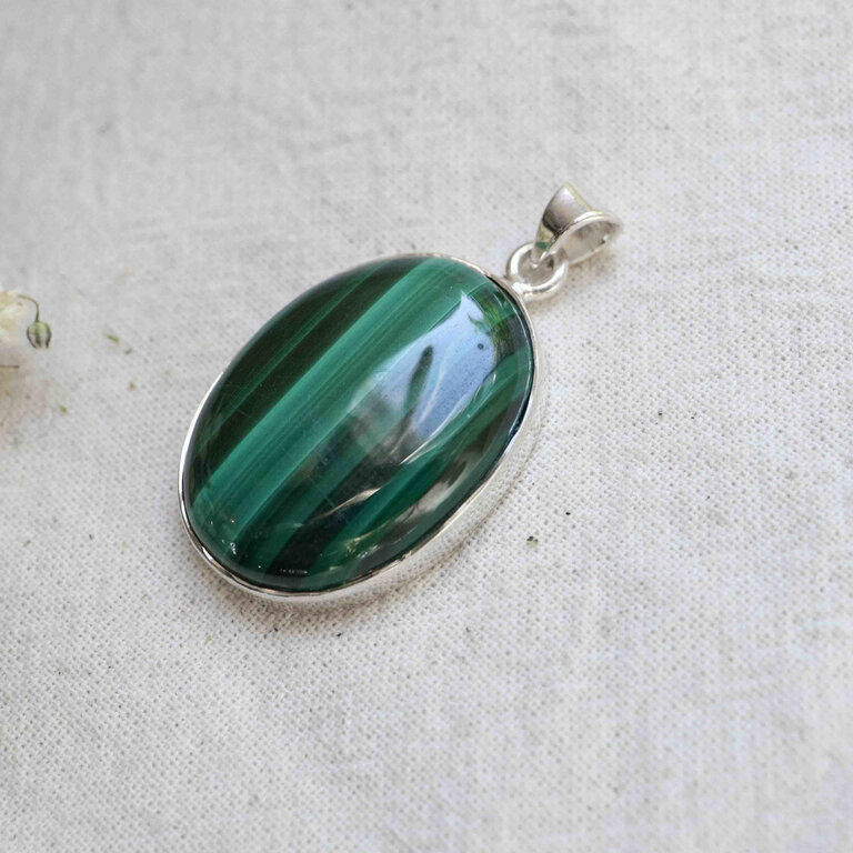 Malachite Pendant - Simple