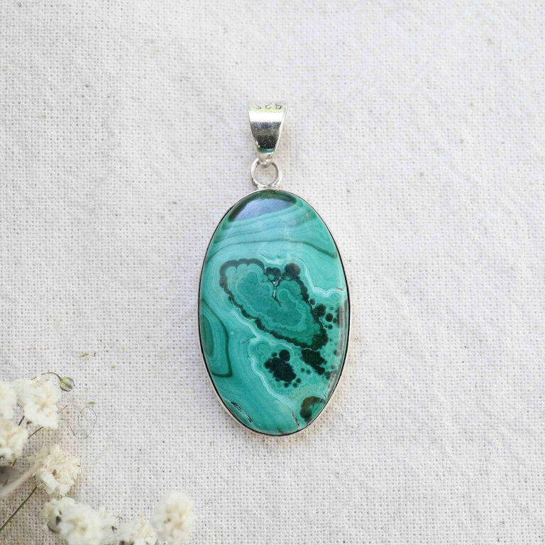Pendentif Malachite - Simple
