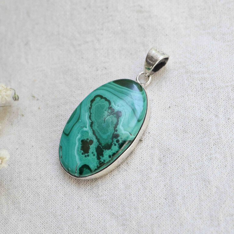 Malachite Pendant - Simple