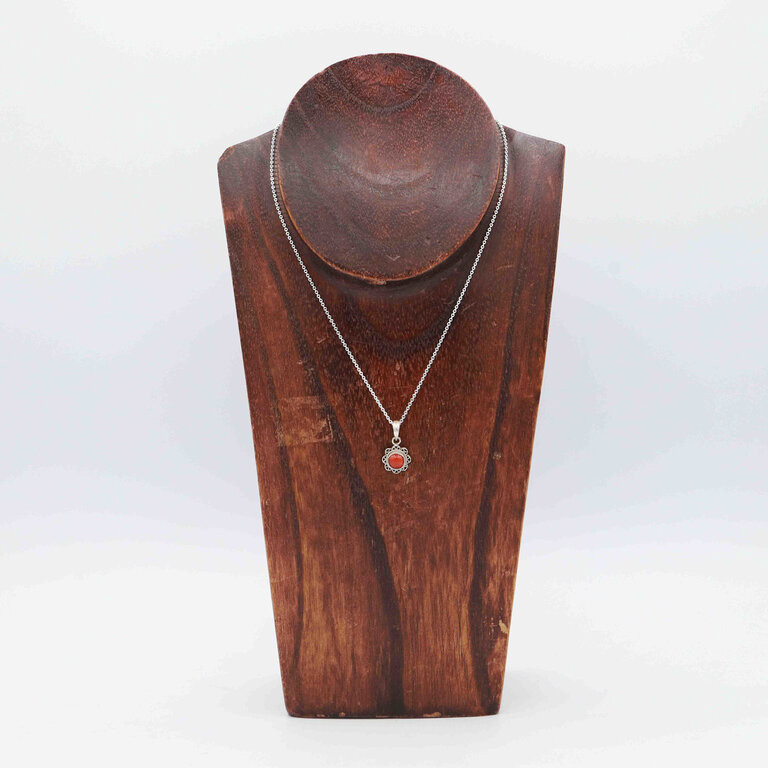 Coral Pendant - Marguerite
