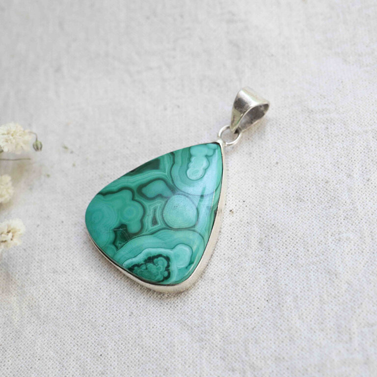 Pendentif Malachite - Simple