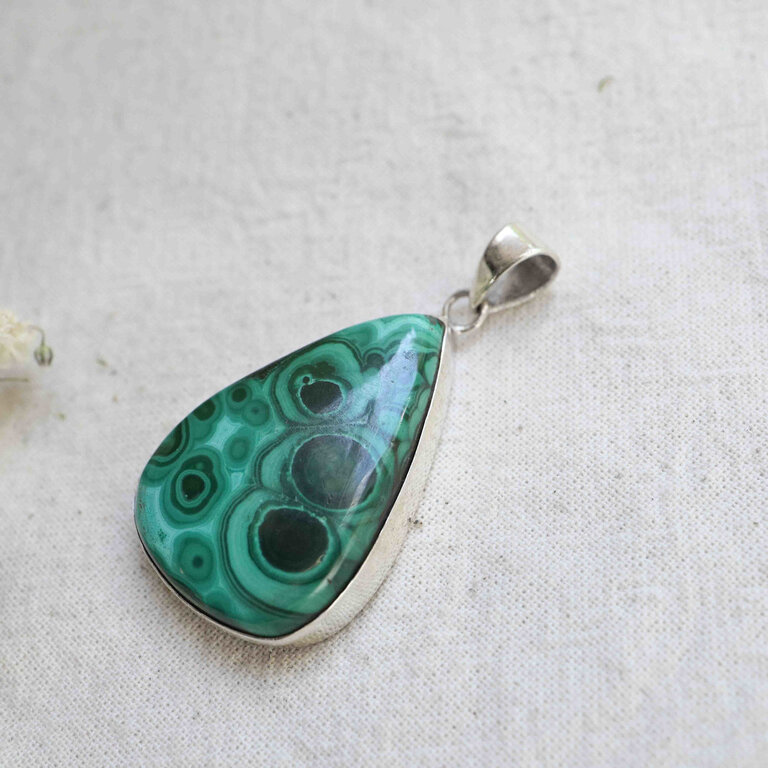 Pendentif Malachite - Goutte