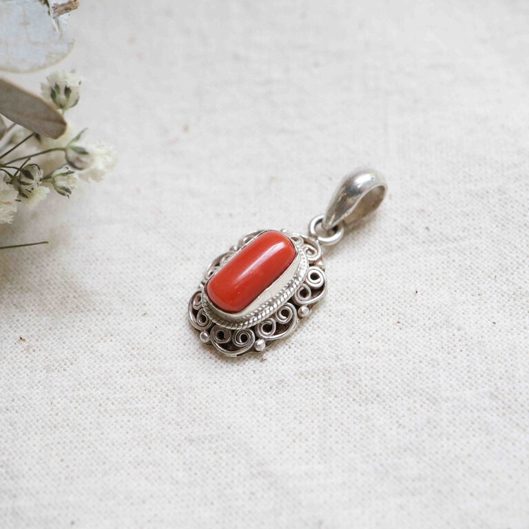 Coral Pendant - Lotus