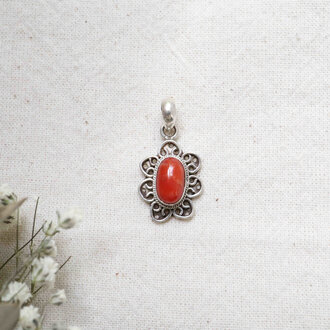 Coral Pendant - Fleur Coral Pendant - Fleur