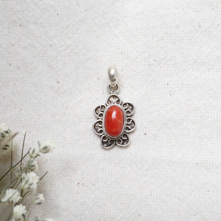 Pendentif Corail - Fleur