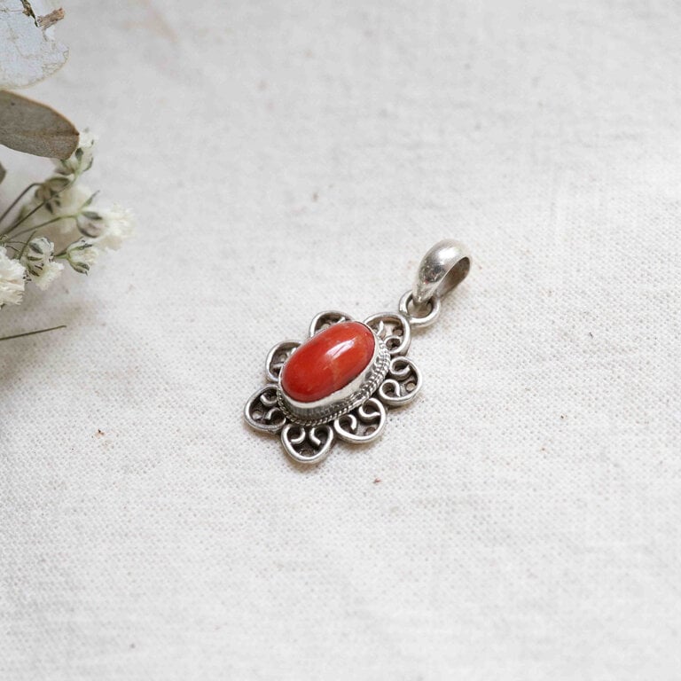 Pendentif Corail - Fleur