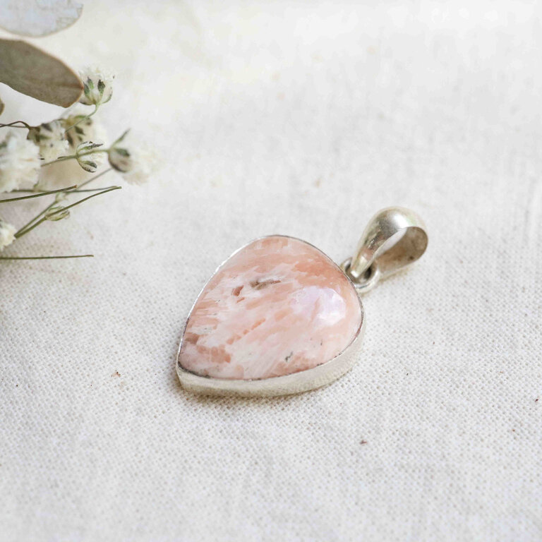 Pendentif Scolecite & Stilbite - Simple