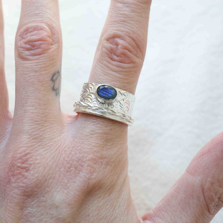 Bague labradorite - Séquoia