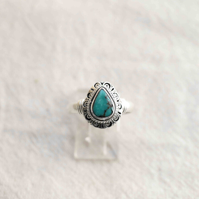 Turquoise Ring - Flora