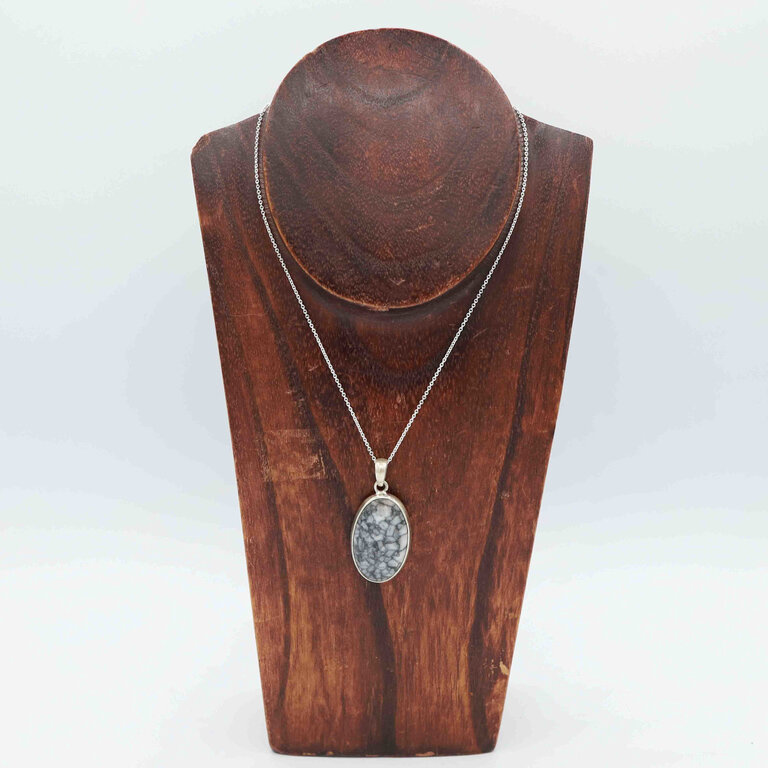 Pendentif Pinolite - Ovale