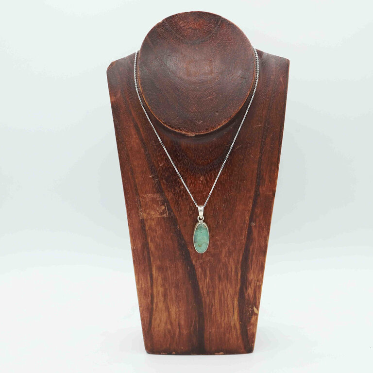Chrysoprase Pendant - Ovale