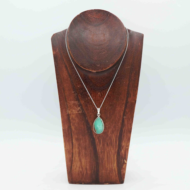 Pendentif Chrysoprase - Goutte