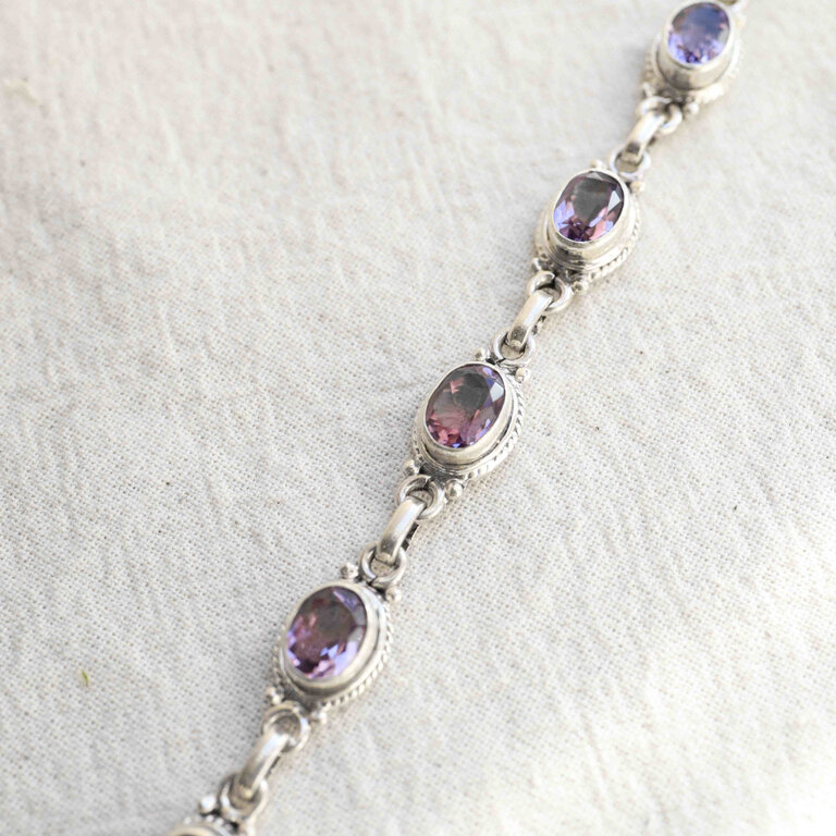 Bracelet Améthyste - Hortensia