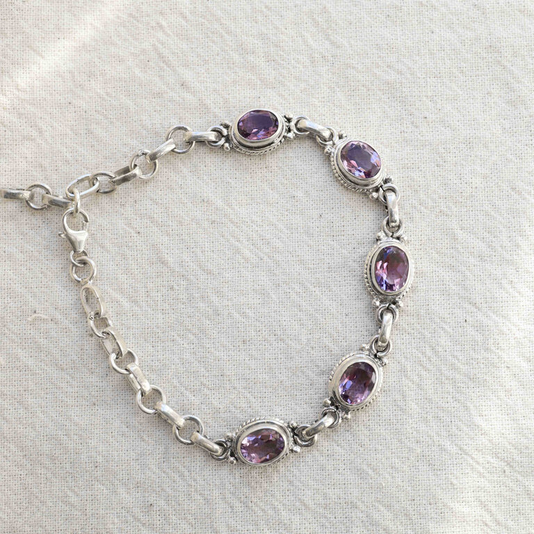 Amethyst Bracelet - Hortensia
