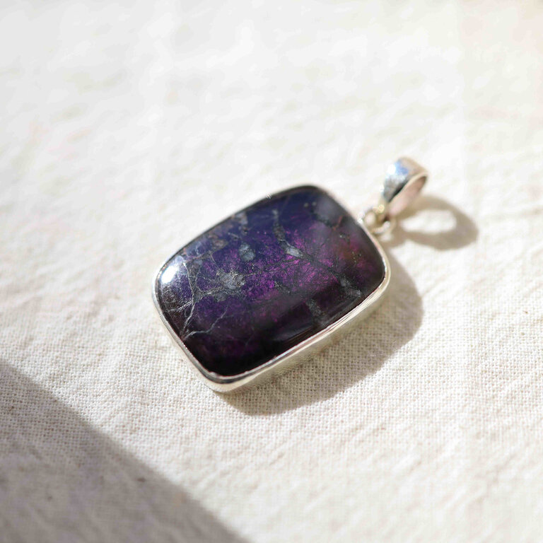 Pendentif Purpurite - Rectangle