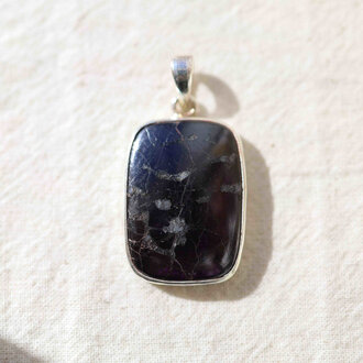 Purpurite Pendant - Rectangle
