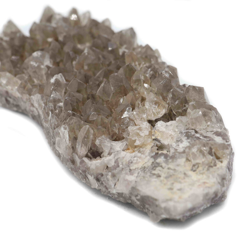 Quartz fumé amas