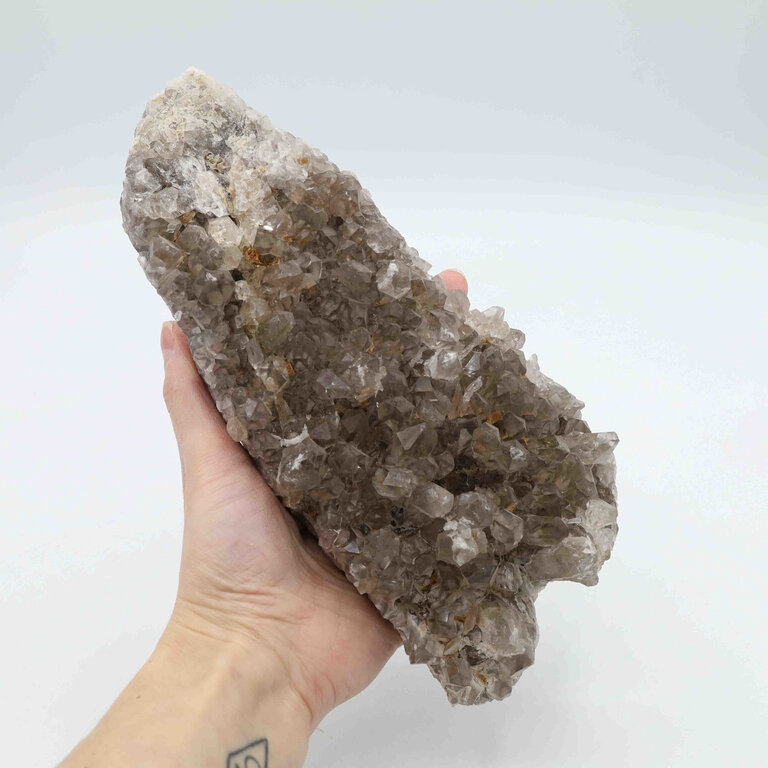 Smoky quartz cluster