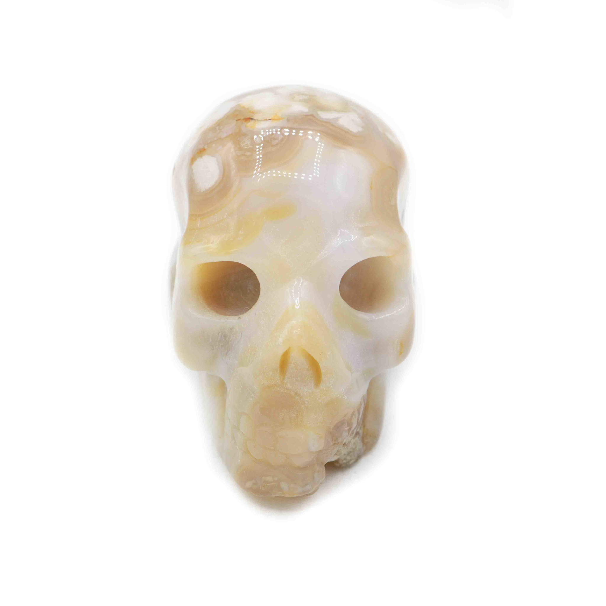 Flower agate - Skull