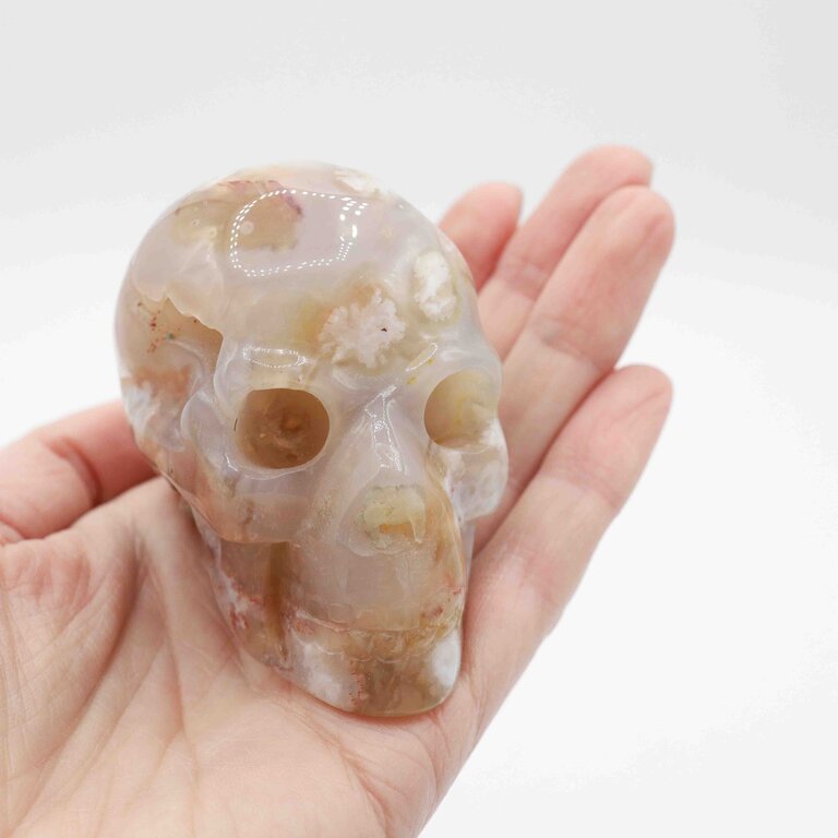 Agate fleur - Crâne