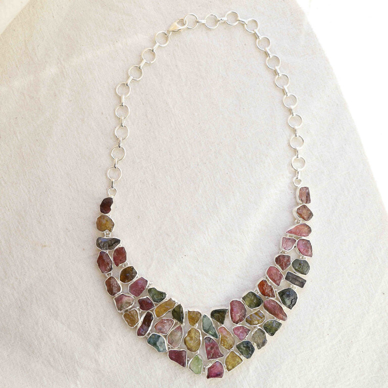 Collier Tourmaline mixte brut - Hathor