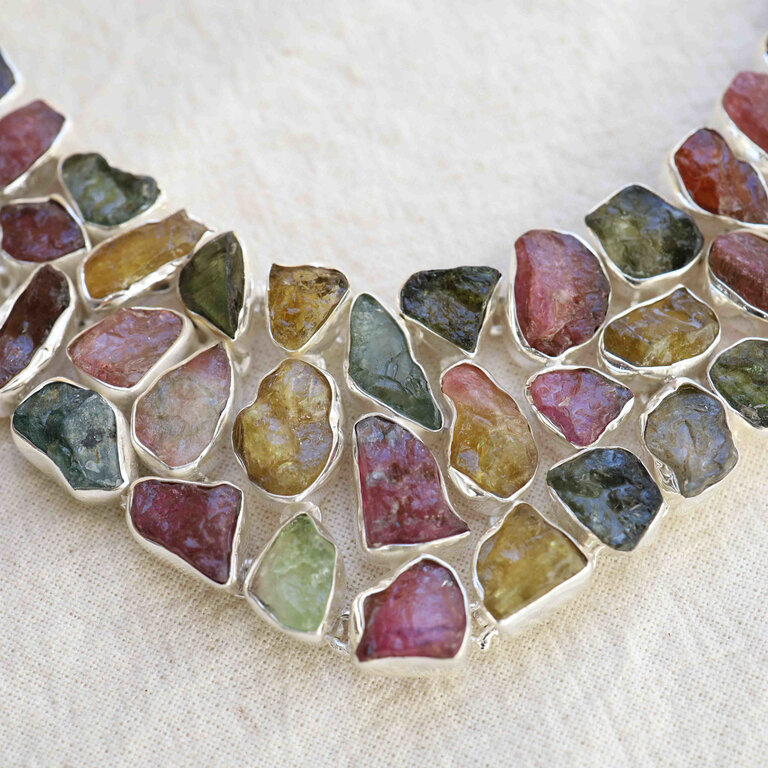 Collier Tourmaline mixte brut - Hathor