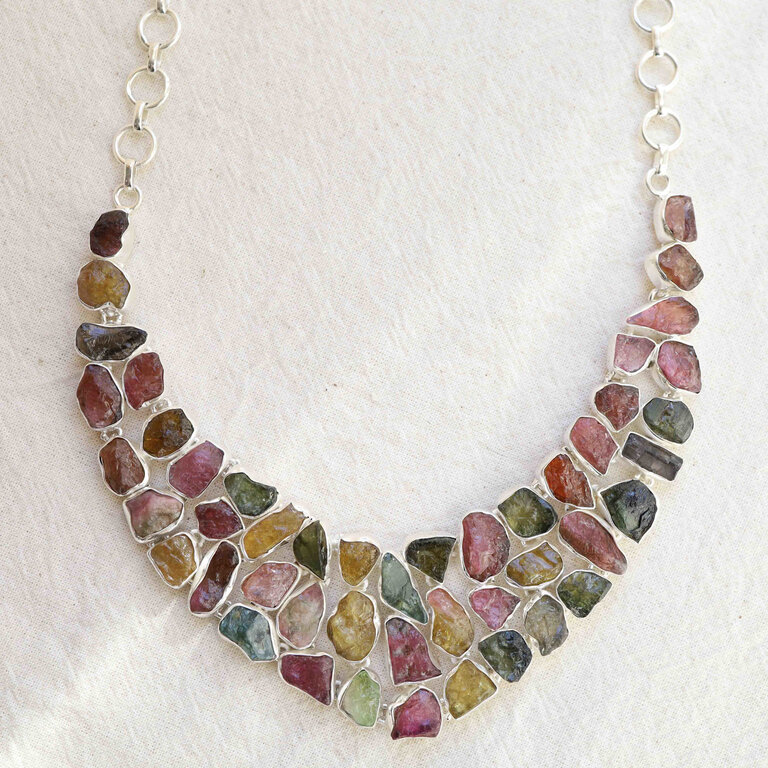 Collier Tourmaline mixte brut - Hathor