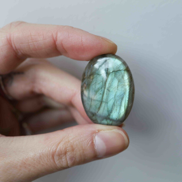 Labradorite couleurs - Cabochon ovale