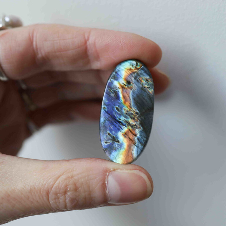 Labradorite couleurs - Cabochon ovale