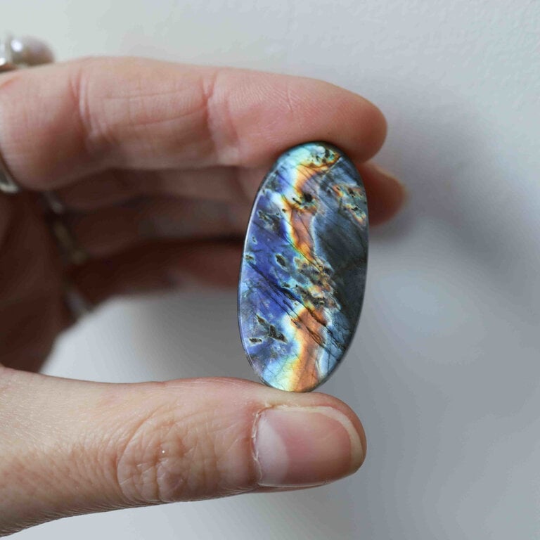 Labradorite mixed colour - Cabochon oval