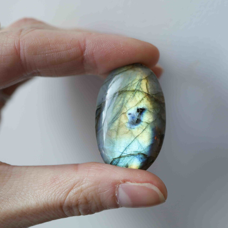 Labradorite couleurs - Cabochon ovale