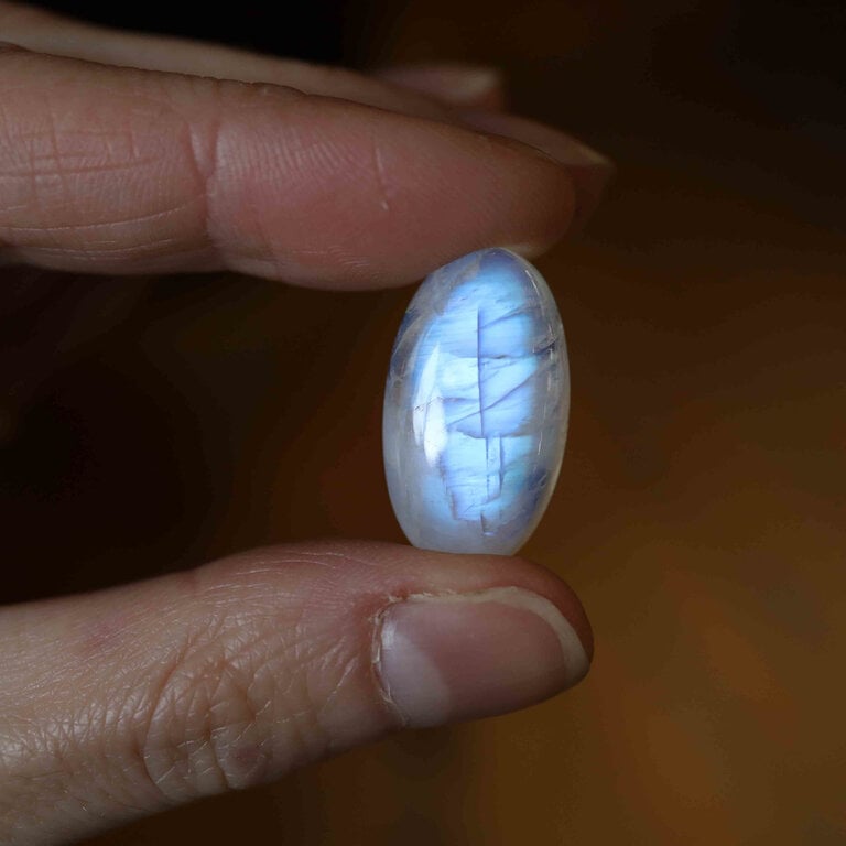 Pierre de lune - Cabochon ovale