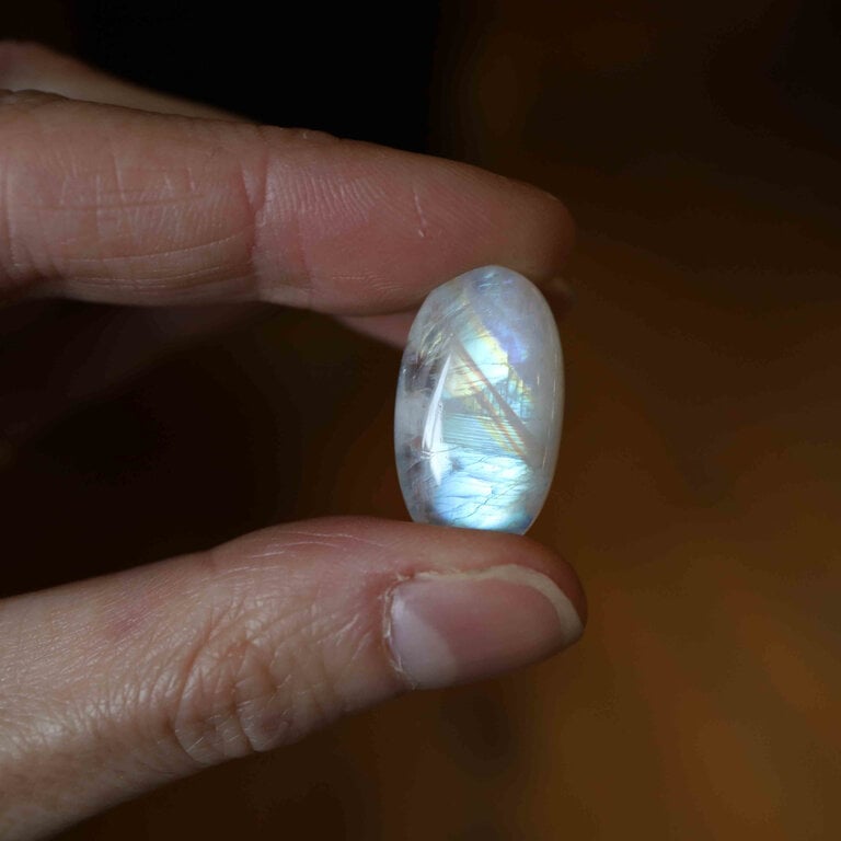 Pierre de lune - Cabochon ovale