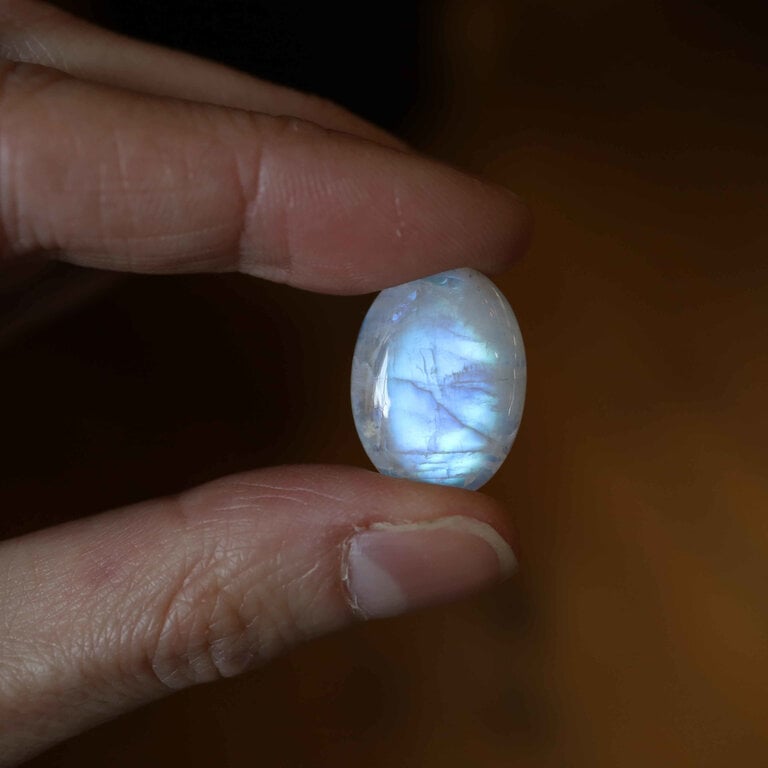 Pierre de lune - Cabochon ovale