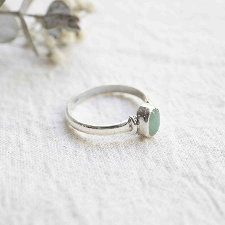 Green Aventurine Ring - Myosotis